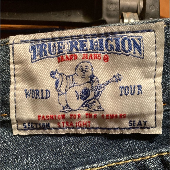 True Religion Distressed Blue Jeans - Picture 12 of 13